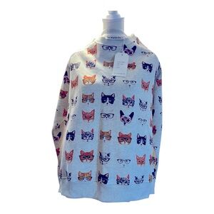 NWT, brand new Smarty cat hoodie, size Large